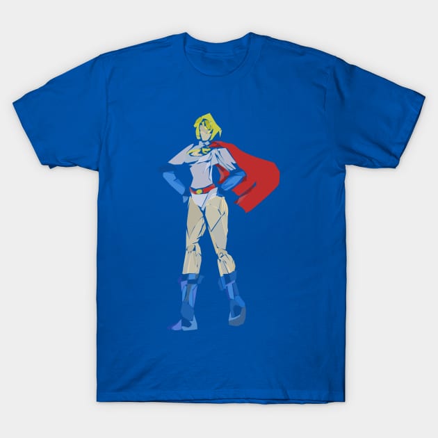 Power Girl T-Shirt by Newtegan